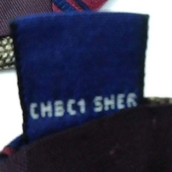 Savile Row Red & Blue Striped 100% Silk Tie - Picture 6 of 6